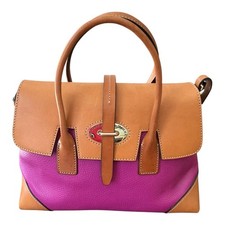 Dooney And Bourke Elisa Satchel Rare Bright Pink Crossbody Ships Fast Authentic