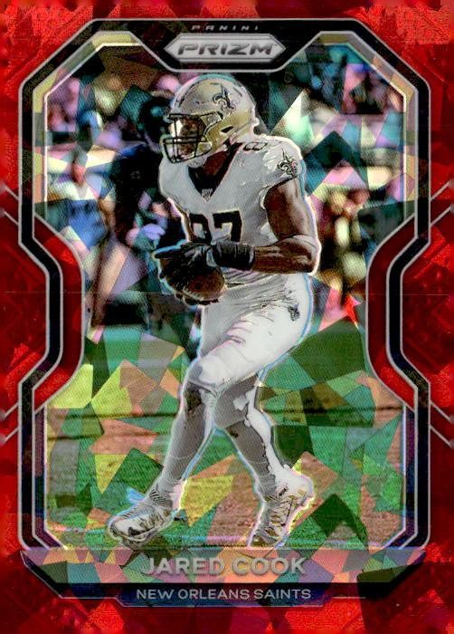 2020 Panini Prizm #247 Jared Cook Prizm Red Ice