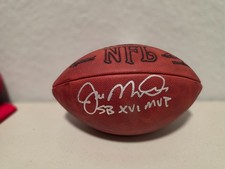 Joe Montana SF 49ers Signed & INSCRIBED NFL Wilson  Football
