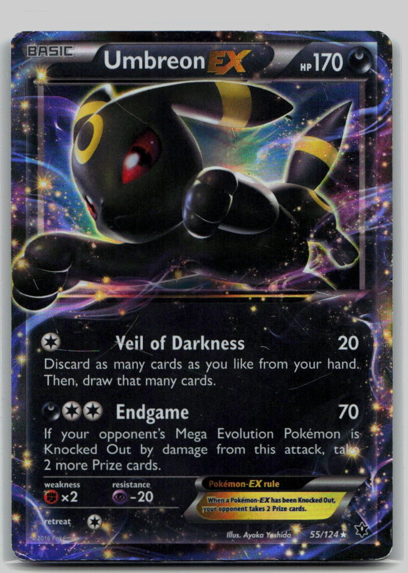 Pokemon TCG Umbreon EX XY - Fates Collide 55/124 MP
