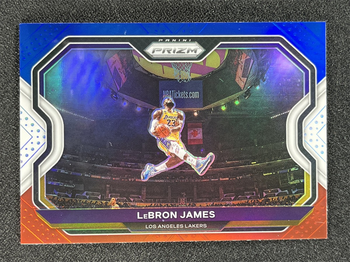 2020-21 Panini Prizm Lebron James #1 Red White Blue Prizm Lakers &10061
