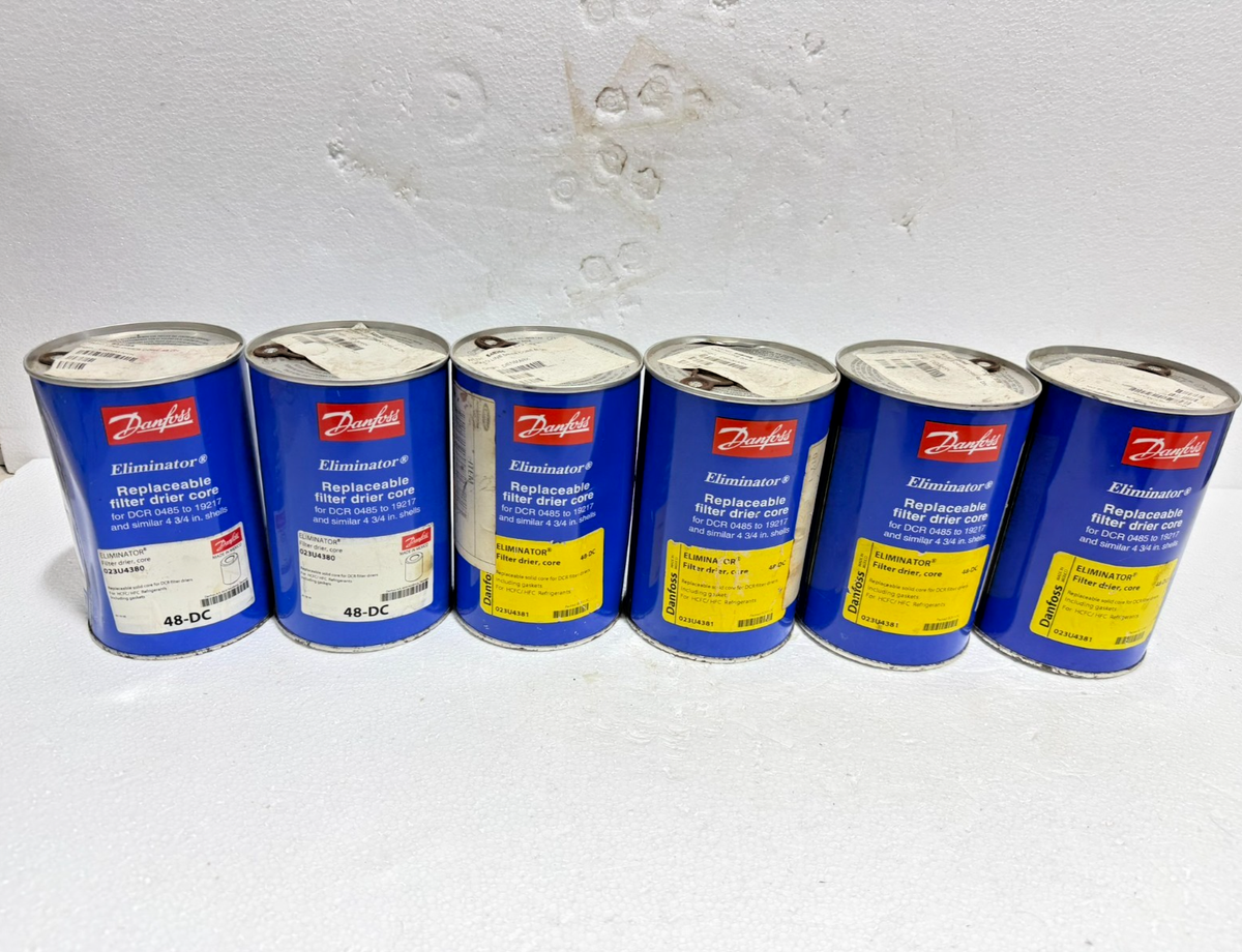 Danfoss Eliminator 48-DC Filter Drier Core (Lot of 6) Free