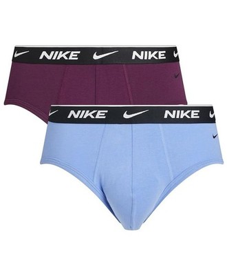  Nike Underwear Herren Unterwäsche Slip Unterhose SLIP 2 PACK Celeste Bordeaux Baumwolle 