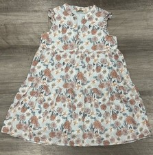 UNIQLO Kids x Paul & Joe Floral Dress Girls Size 3-4 Sleeveless Cotton Lined