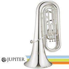 Jupiter JTU705S Student 3-Valve Silver Plated Key of BBb 3/4 Tuba With Case
