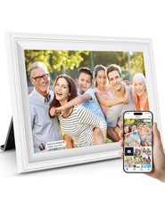 JIUGEDPF K103 White WiFi Touch Screen Digital Picture Frame