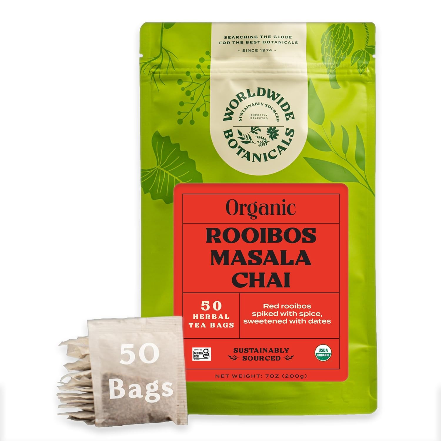 , 25 Tea Bags - 50% More Herbs With 2.25g Per Teabag - 100