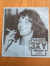 3XY Top 40 Radio Chart Survey – July 1 1977 – Rare Print With Peter Frampton