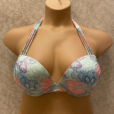 Victoria  s Secret Bombshell Bikini Top. Multicolor Paisley Size 36C