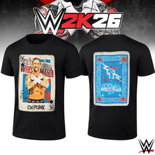 CM Punk WrestleMania T-Shirt - Best In The World Playing Card Fan Tee Black
