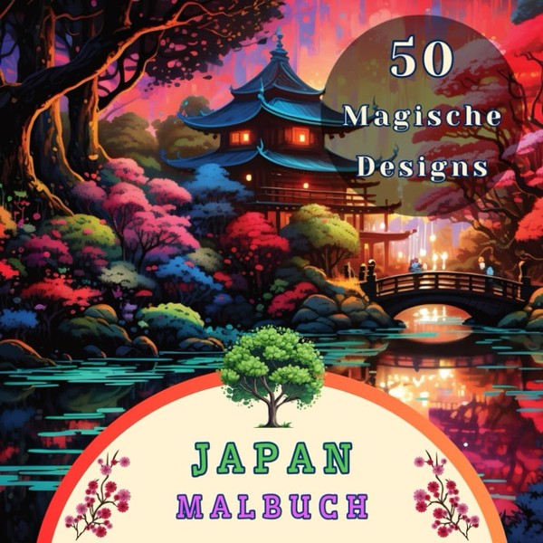 Malbuch FüR Erwachsene Japan Motive Entspannung 50 Seiten Modell-Nr. 12345-image