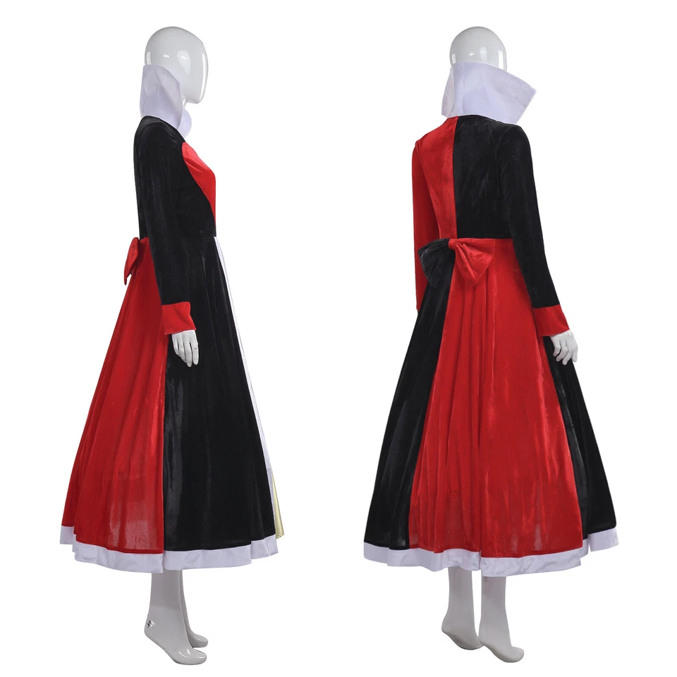 Alice In Wonderland Cosplay Costume Queen Of Hearts Dress Red Queen Dress  - Image 3 of 4