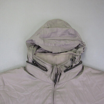 Polo Ralph Lauren Jacket Mens XL Gray Quilted Calf Leather Trim