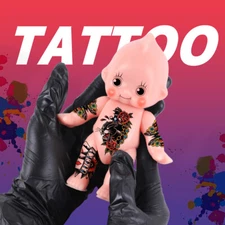 Tattoo Silicone Practice Doll Shape Fake Skin Model Reusable Tattoo Artist Gift