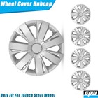 16 inch Wheel Covers Full Rim Snap On Hub Caps for R16 Auto Tire & Steel 4pcs