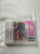 VICTHY 140pcs Cat Nail Caps, Colorful Pet Cat Soft Claws Nail Covers Small Claws