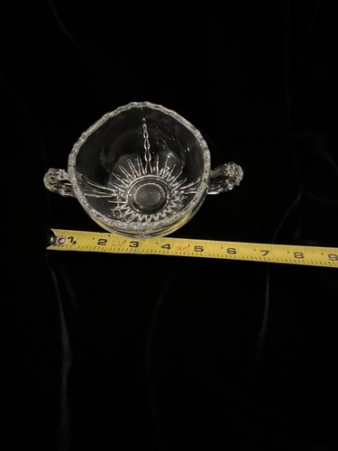 VHTF Vintage Martinsville Clear Glass RADIANCE Open Sugar Bowl FREE SHIPPING - Bild 6 von 7
