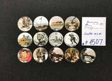 AAFES POGS, 8th Printing,13 POGS, 25c COMPLETE set, #P1507, GOOD