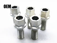 5Pcs OEM Wheel Lug Bolts M14x1.5 26MM for VW Beetle Porsche Audi A4 A5 WHT002437