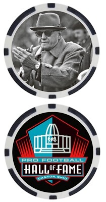 GEORGE HALAS - PRO FOOTBALL HALL OF FAMER - COLLECTIBLE POKER CHIP