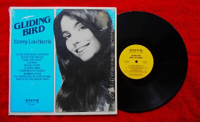 EMMY LOU HARRIS    GLIDING BIRD   1979 EMUS LP WITH SHRINK