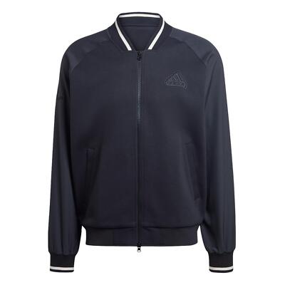 adidas UNISEX PRINTED BOMBER JACKET COAT BLACK RETRO VARSITY adidas UNISEX PRINTED BOMBER JACKET COAT BLACK RETRO VARSITY