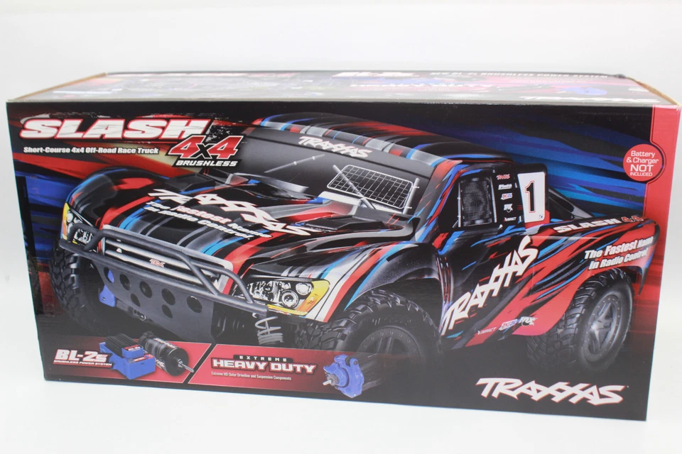 Traxxas 68154-4 Red Slash 4X4 BL-2s Brushless 1:10 short Course Truck 4WD New - Image 3 of 4