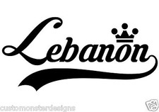 Lebanon Sticker... Lebanon Vinyl Wall Art Quote Decor Words Decals Sticker
