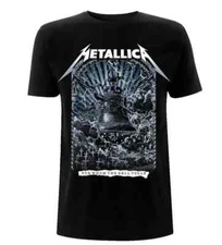 Metallica For Whom The Bell Tolls T-Shirt Black Unisex Cotton S-4XL