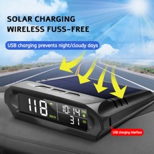 Car Hud Head Up Display Wireless Solar Digital Gps Speedometer Vehicle Universal Car Hud Head Up Display Wireless Solar Digital Gps Speedometer Vehicle Universal