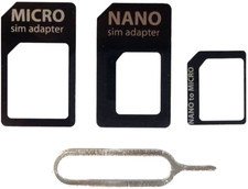 Sim Card Adapter For All Mobile Phones 3 In 1 Pack Nano Micro Standard