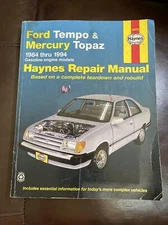 Haynes Automotive Repair Manual Book 36078 1984-1994 Ford Tempo Mercury Topaz