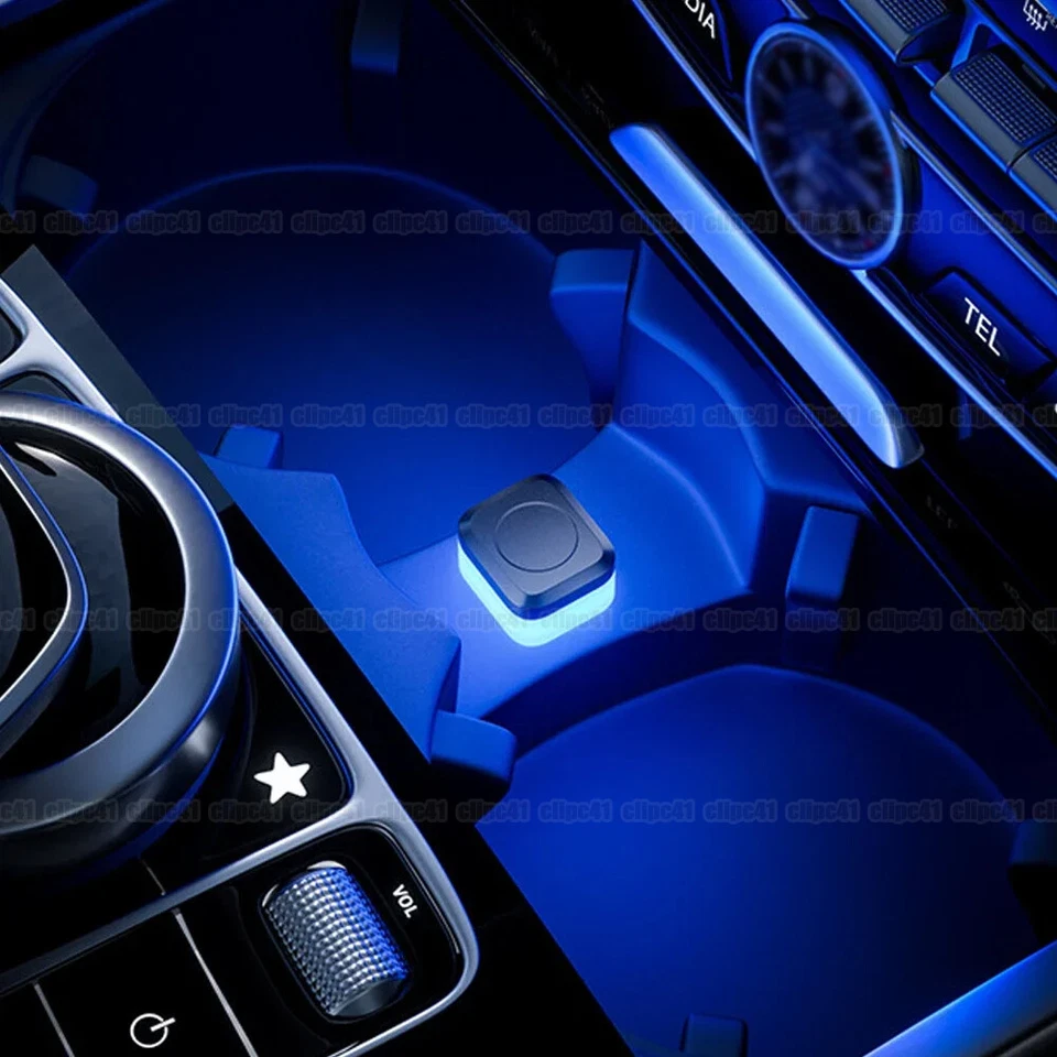 Blue Mini USB LED Car Interior Light Neon Atmosphere Ambient Lamp Accessories - - Image 2 of 4