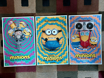 Topps – Collection Autocollants Minions The Rise Of Gru – Boîte Complète De 36 Paquets (216 Autocollants) – Autocollant Jumbo Limité – Officiel