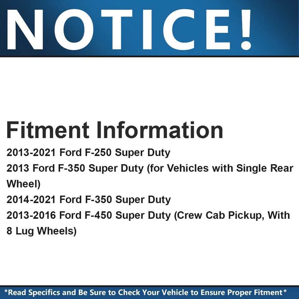 Pastillas de freno delanteras con herrajes para Ford F-250 F-350 F-450 Super Duty 2013-2016 Foto 2 de 4