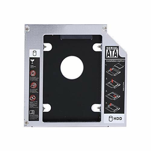 Zerone 2,5"Caddy HDD per Universal 2 ° 12,7 mm Alluminio SATA HDD SDD (n9b)