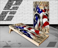 American Buck Tallgrass Cornhole Boards Bean Bag Toss Game