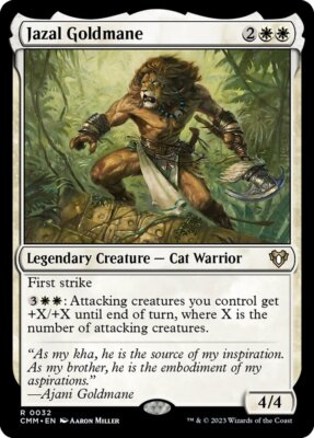 MTG Magic the Gathering Jazal Goldmane (32/1173) Commander Masters LP