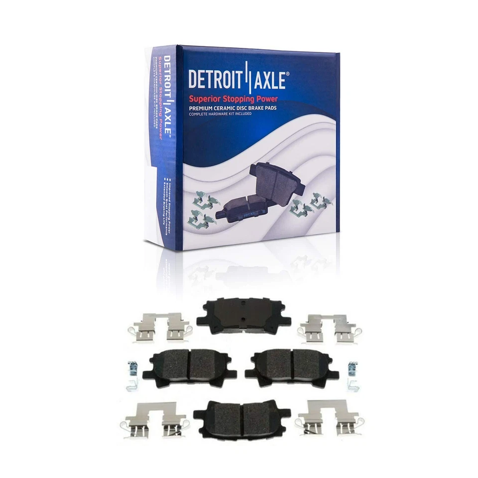 Pinças de pastilhas de freio rotores dianteiros e traseiros perfurados para Toyota Highlander 2004-2007 - Imagem 4 de 4