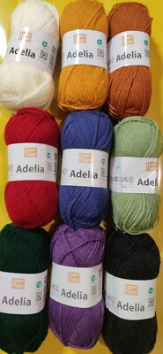 Wolle, Adelia(Happy Hobby) 50g/115m  Stricken,Häkeln, Bateln
