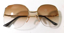 Vintage ELITE OPTICAL Nina Gold 56/18 Eyeglass Frame New Old Stock H6