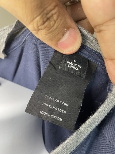 Harley Davidson HDMC Henley Shirt Blue Gray Large - Picture 7 of 9