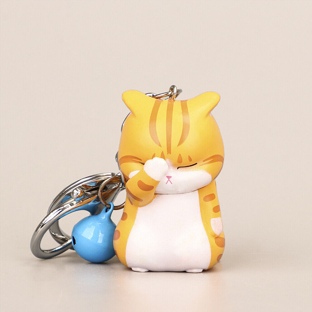 Cartoon PVC Shy Cat Keychains Bag Decoration Animal Keyrings Chubby Kitten | eBay Cartoon PVC Shy Cat Keychains Bag Decoration Animal Keyrings Chubby Kitten | eBay