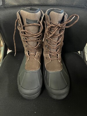 Falls Creek Tundra Brown Suede And Rubber Snow Boots Men's Size 11 NWT