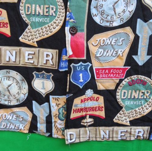 Reyn Spooner Hawaiihemd Aloha Rayon American Classics Diner Eateries Schilder - Bild 4 von 7