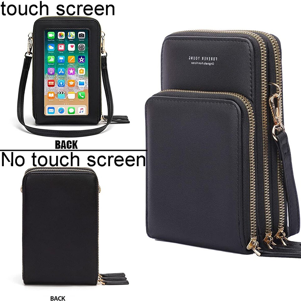Buylor Mini Leather Touch Screen Crossbody Wallet - Chic Shoulder Bag for Women main image 1