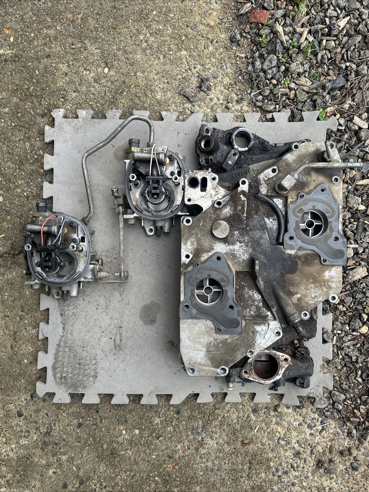 1980s Corvette Crossfire Injection Intake Manifold Throttle Bodies GM