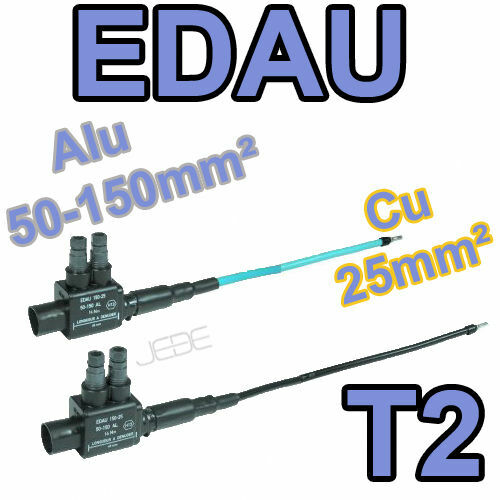 Embouts de branchement EDAU 150-25 T2 connecteur câble 1Ph+1N 50-150mm² dérivation électrique