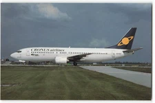 Postcard Airline CRONUS AIRLINES Boeing 737-400 SX-BGH CC10.