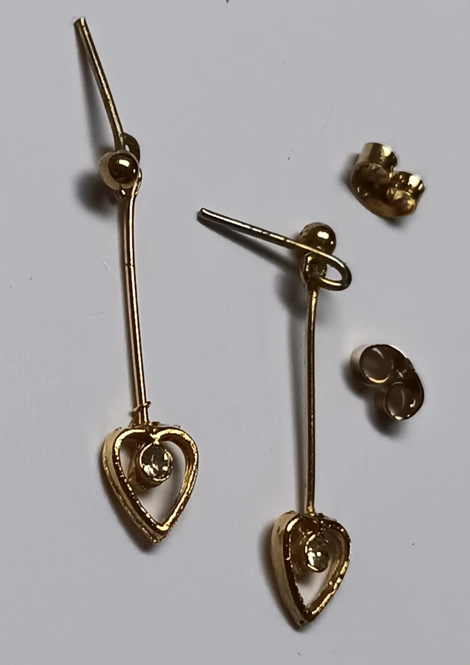 Vintage Exclusive Earrings in Gold with Crystals - Image 4 of 4